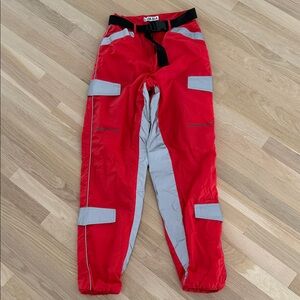 I.AM.GIA Red and Gray joggers size small.